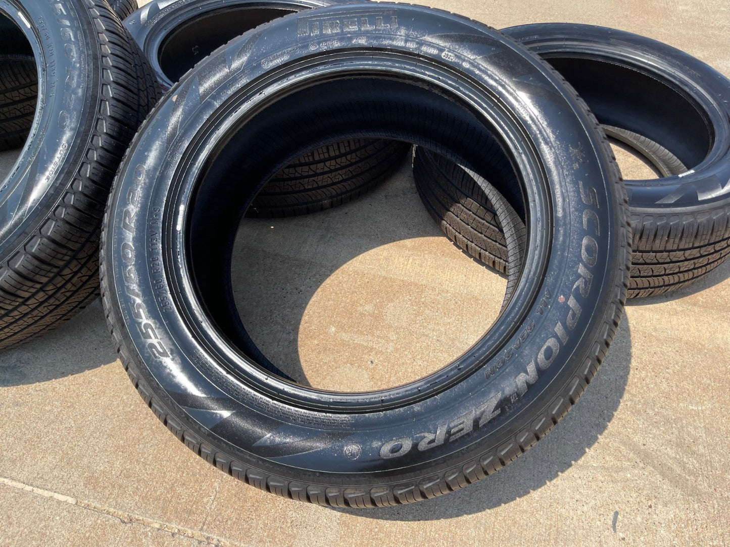 (5) 255/60/20 Pirelli Scorpion Zero A/S tires 255/60R20 113V LR NEW TAKE OFFS