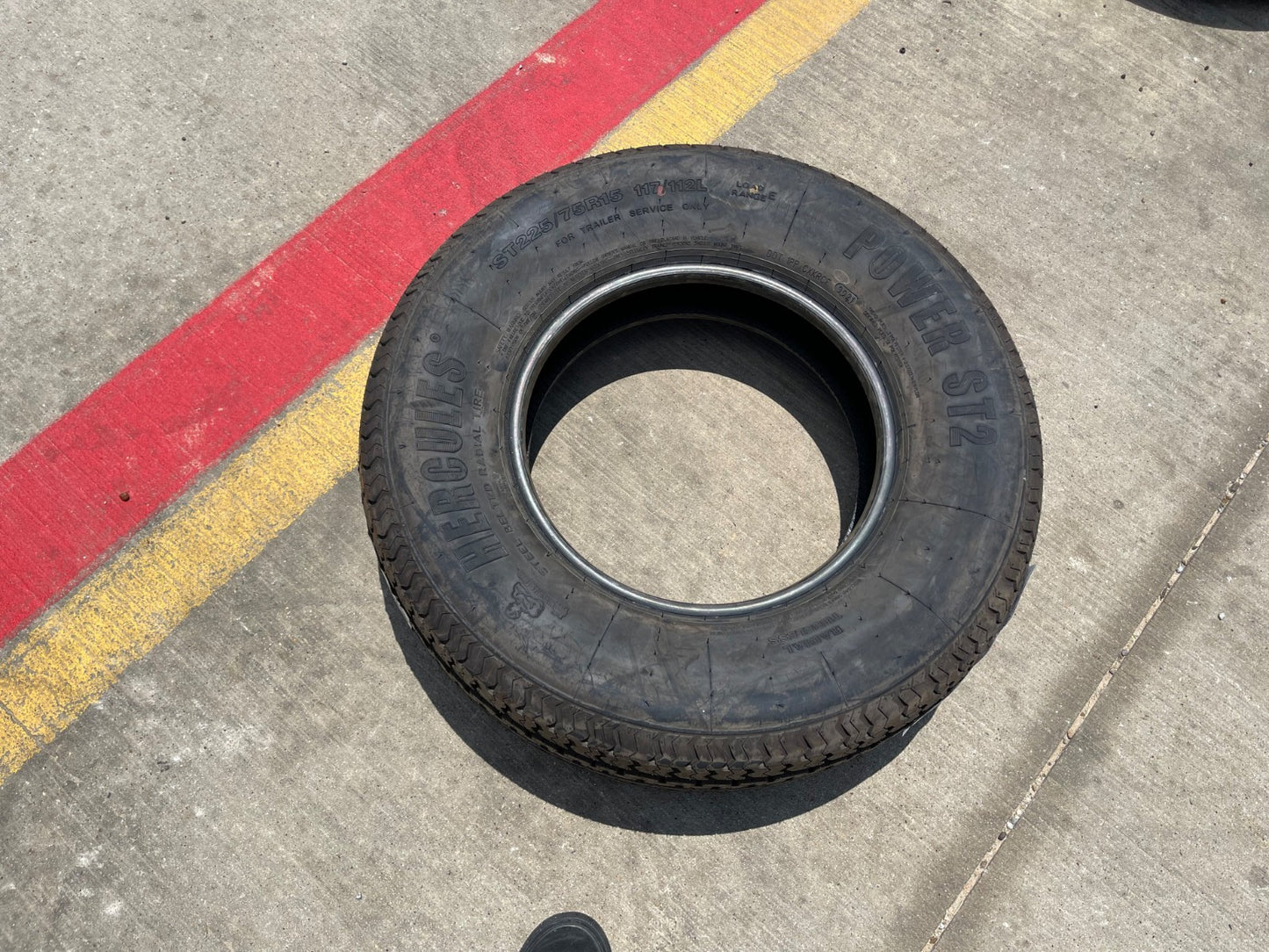 (1) 225/75/15 Hercules Power ST2 tire 225/75R15 LT 10 ply LR E 112L trailer NEW