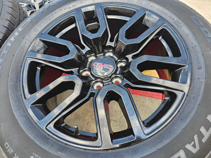 20" GMC Sierra Yukon AT4X Silverado OEM 5914 wheels rims SET CONTINENTAL