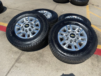 17" Chevy Silverado GMC Sierra 2500 OEM 5948 wheels rims FIRESTONE A/T SET NEW
