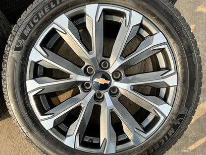 22" Chevy Tahoe Silverado Suburban OEM wheels rims NEW MICHELIN 2025 2026