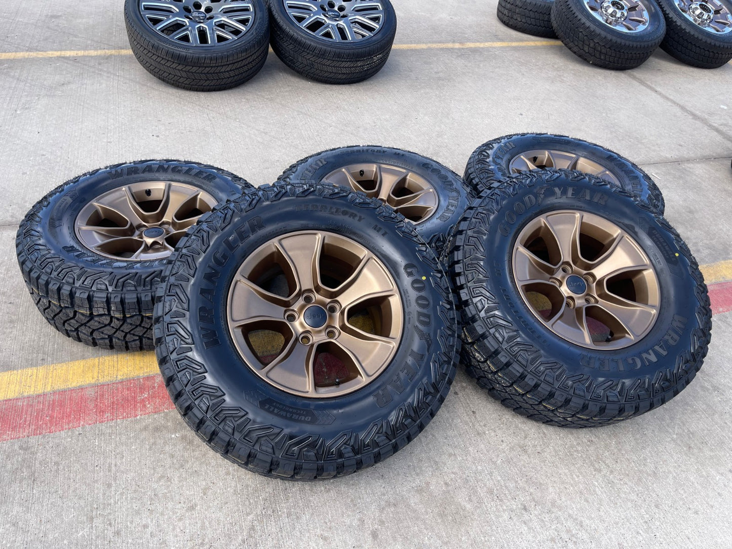 NEW (5) 17" Jeep Wrangler Rubicon OEM wheels rims SET Gladiator RIM# 96226 2027