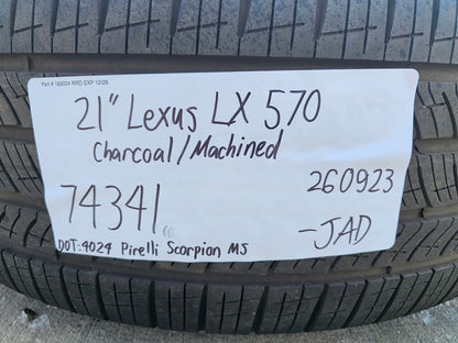 21" Lexus LX570 Toyota Land Cruiser OEM 74341 wheels rims 5x150 PIRELLI NEW