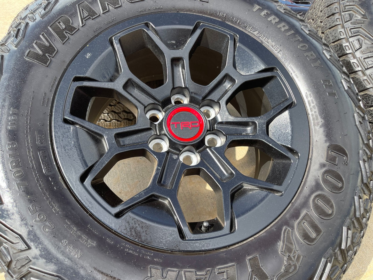 18" Toyota Tacoma 4Runner TRD OEM 95972 wheels rims SET 2025 2026 2027 GOODYEAR