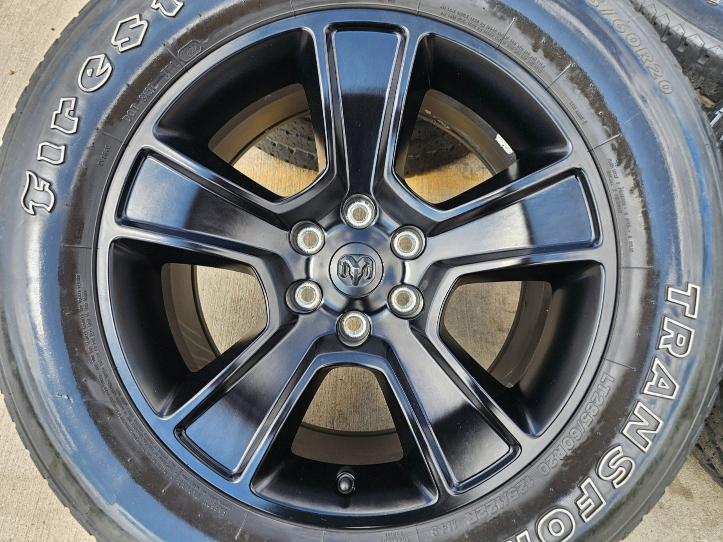 20" Dodge Ram 1500 OEM LIMITED Black 2676 2723 wheels rims FIRESTONE A/T