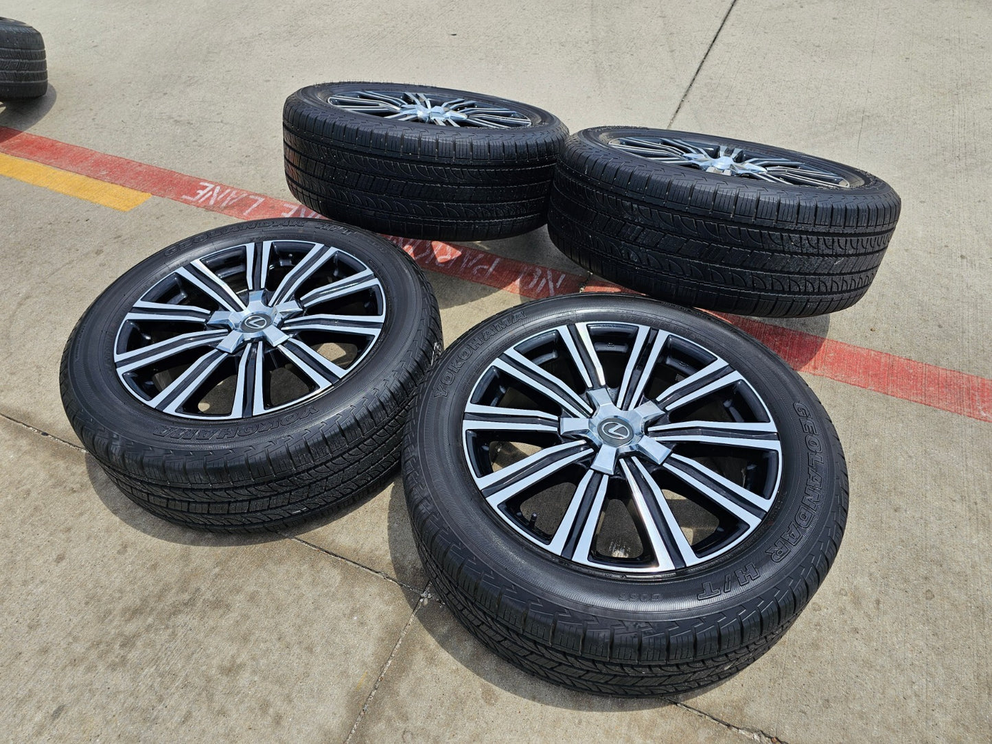 21" Lexus LX570 Toyota Land Cruiser OEM 74341 wheels rims tires 5x150 YOKOHAMA