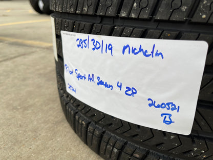(1) 285/30/19 Michelin Pilot Sport All Season A/S 4 ZP tire 285/30R19 94Y NEW