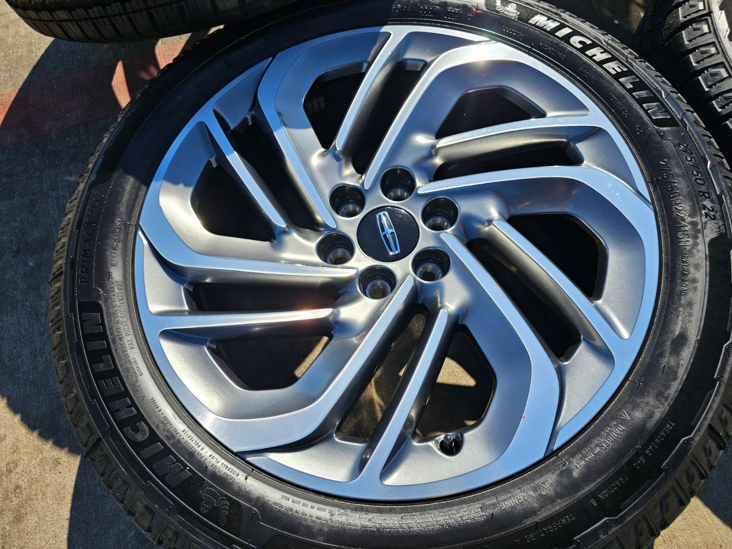 22" Lincoln Navigator OEM 94225 rims wheels BLACK LABEL 2025 2026 MICHELIN NEW