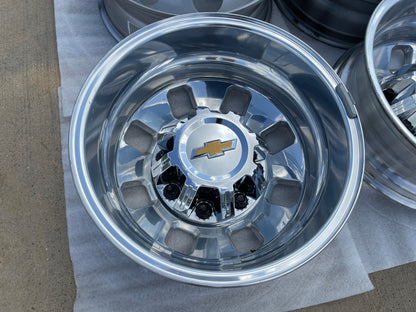 18" Chevy Silverado GMC Sierra 3500 Dually rims wheels OEM 14127 14129 SET 2026
