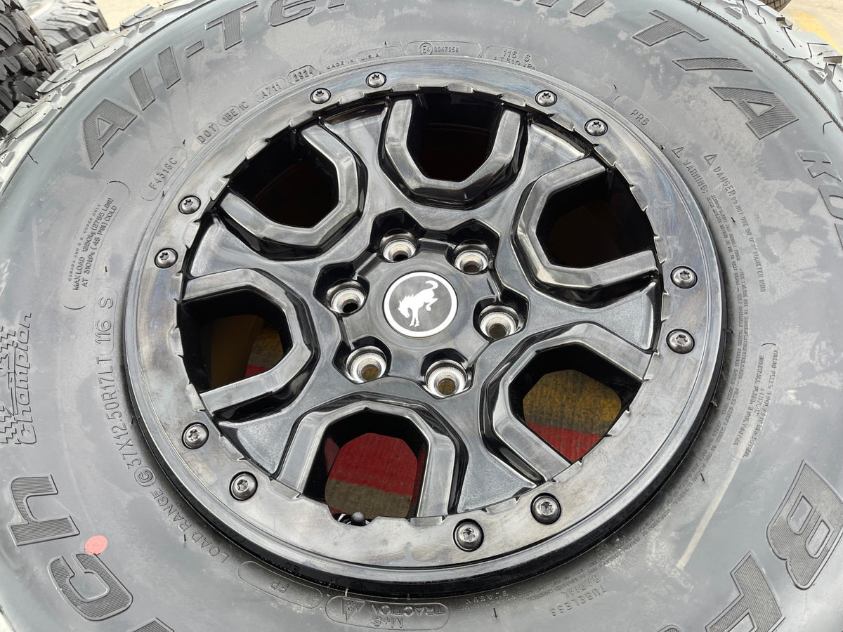 17" Ford Bronco SASQUATCH wheels rims BEADLOCK 10388 Ranger BFG KO2 A/T 37" SET
