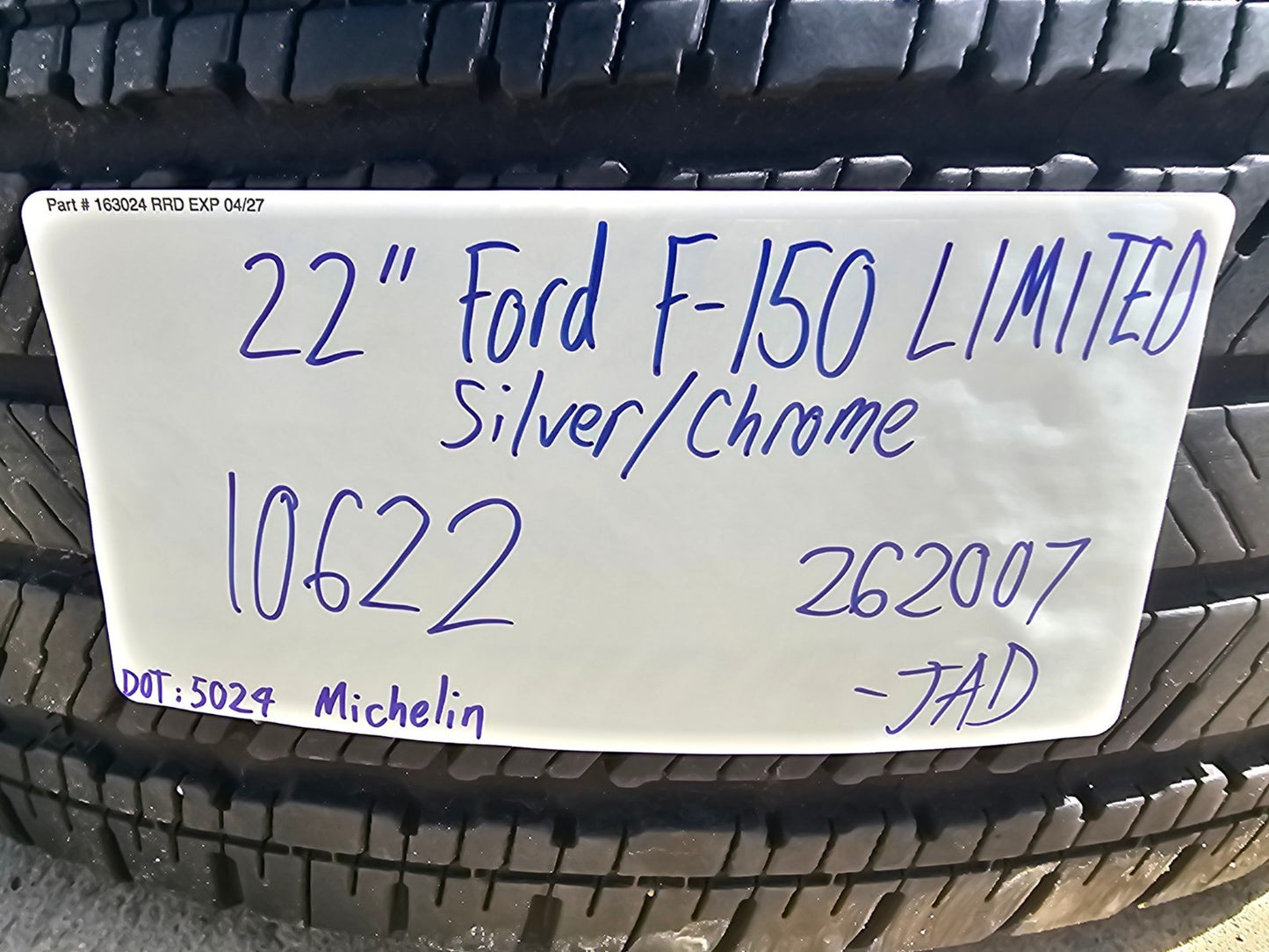 22" Ford F-150 LIMITED OEM rims wheels 10622 SET Expedition 2025 2026 MICHELIN
