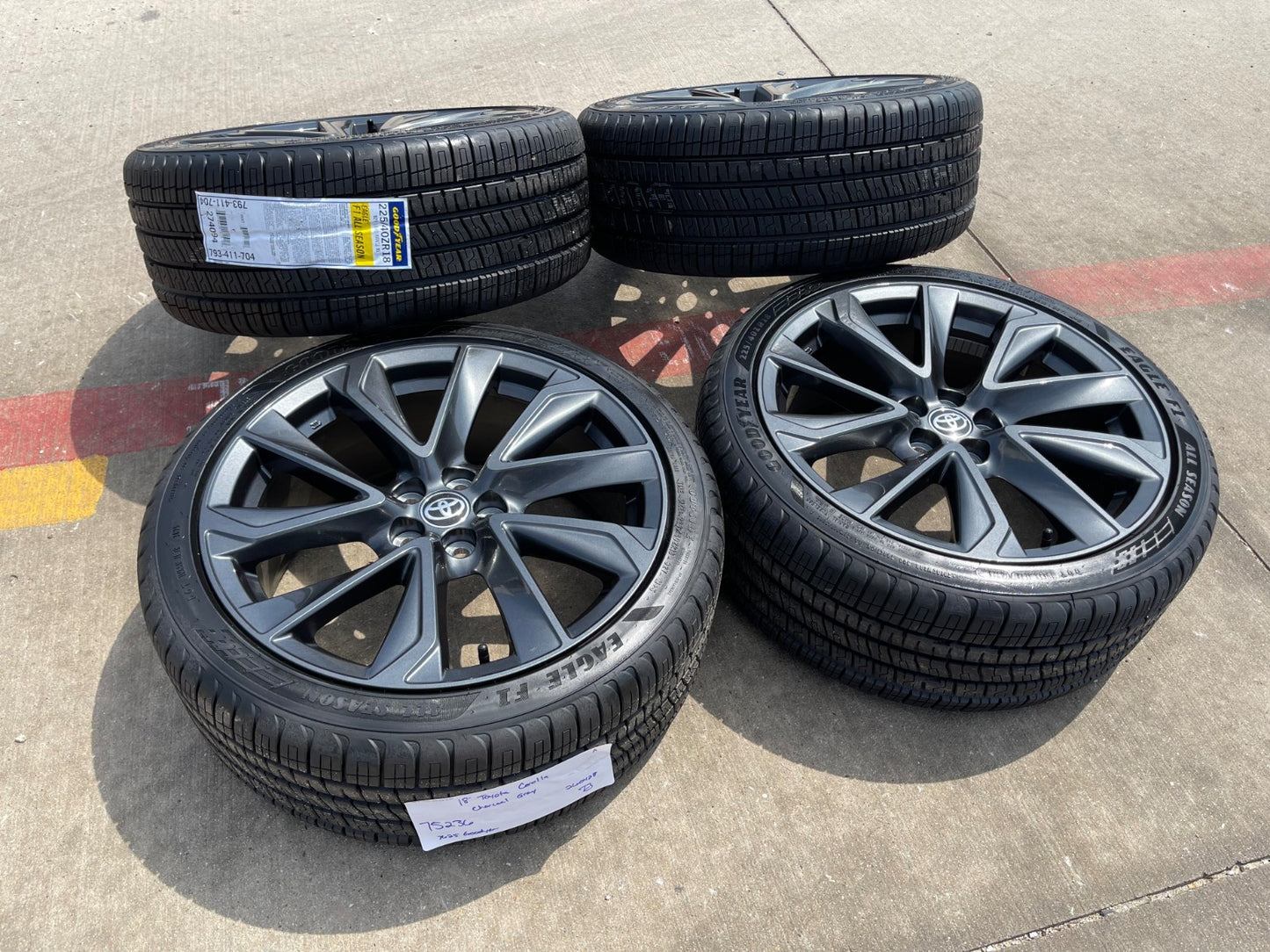 18" Toyota Corolla S OEM wheels rims Gray 75236 86 FR-S 2023 2024 2025 2026 NEW