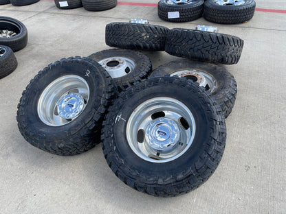 17" Ford F-350 Dually OEM 3618 3619 rims wheels SET tires TOYO M/T 33"