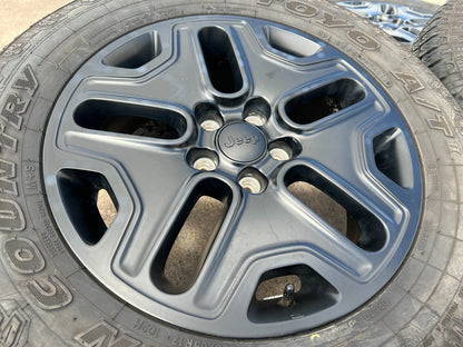 17" Jeep Cherokee wheels OEM rims Compass Renegade 9199 black TOYO A/T