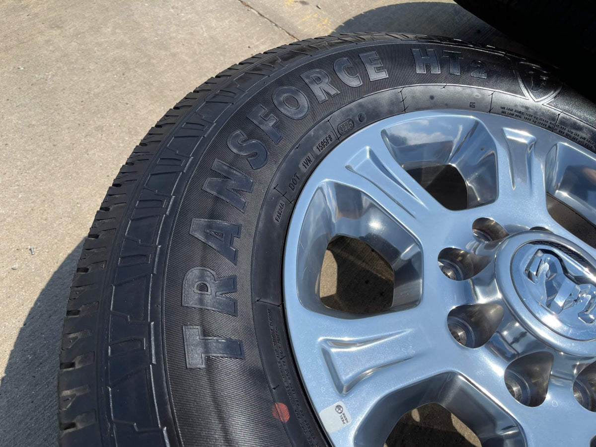18" Ram 2500 3500 Laramie Power Wagon OEM 2692 wheels rims FIRESTONE H/T2 SET