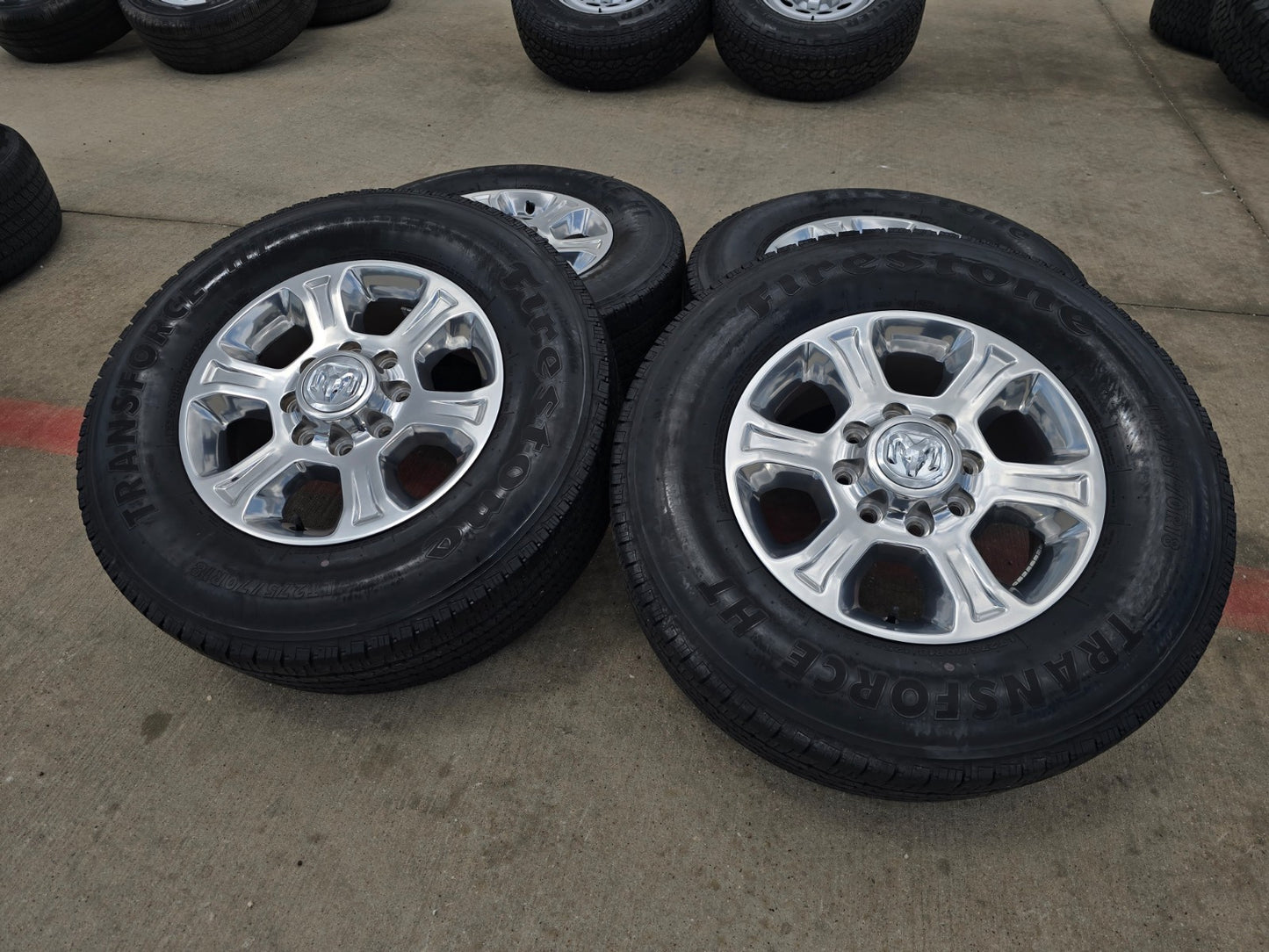 18" Ram 2500 3500 Laramie Power Wagon OEM wheels rims 2692 FIRESTONE H/T