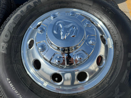 17" Dodge Ram 3500 Dually Laramie 8x200 wheels rims 2701 2702 OEM 2024 2025 NEW