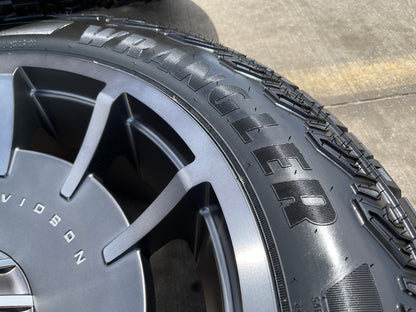 22" 22x10 Chevy Silverado Tahoe Suburban HARLEY DAVIDSON OEM wheels rims NEW 35"