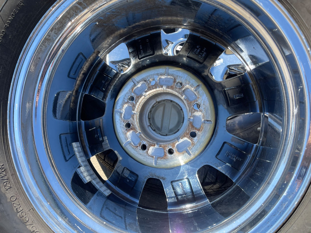 20" Ford F-250 King Ranch Lariat OEM 10100 CHROME rims wheels MICHELIN SET