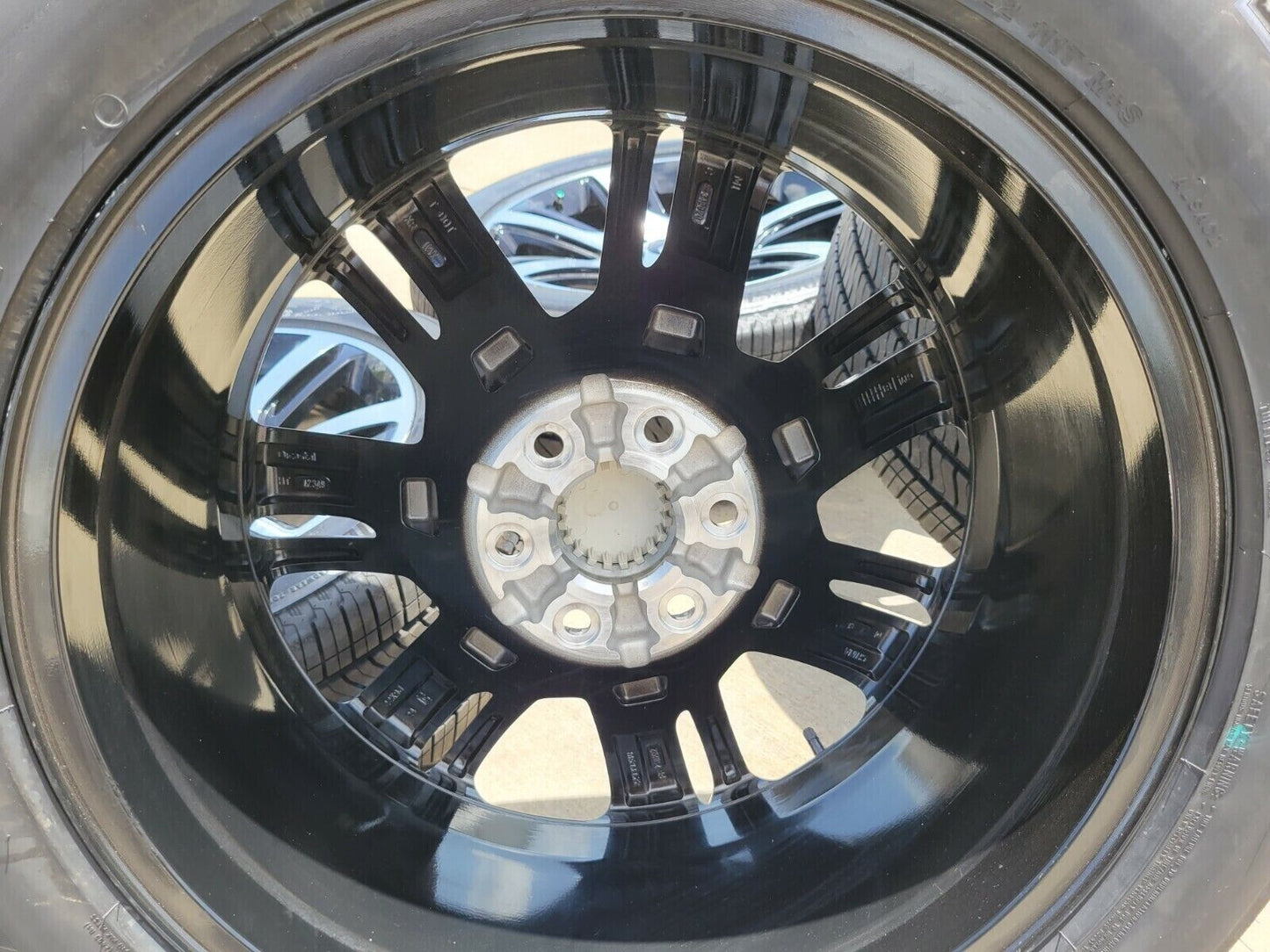 22" Cadillac Escalade Platinum OEM 4738 black wheels rims tires NEW