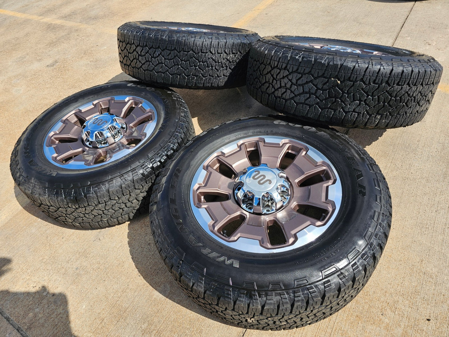 20" Ford F-250 F-350 OEM 10487 KING RANCH tan wheels rims 2024 2025