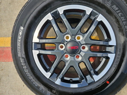 18" Toyota Tacoma TRD OEM black wheels rims tires 2024 2025 NEW