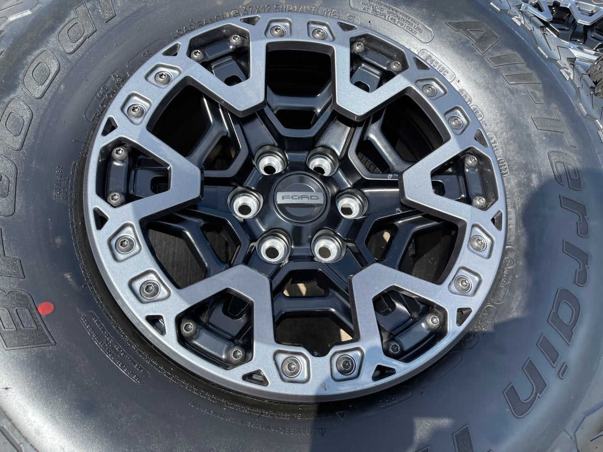 17" Ford F-150 Raptor R OEM BEADLOCK rims wheels BFG 37" tires 2026 2027 NEW