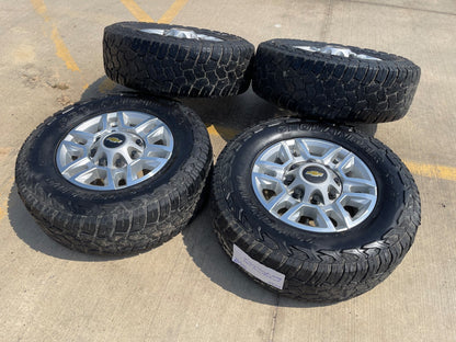17" Chevy Silverado GMC Sierra 2500 OEM 5948 wheels rims YOKOHAMA A/T SET