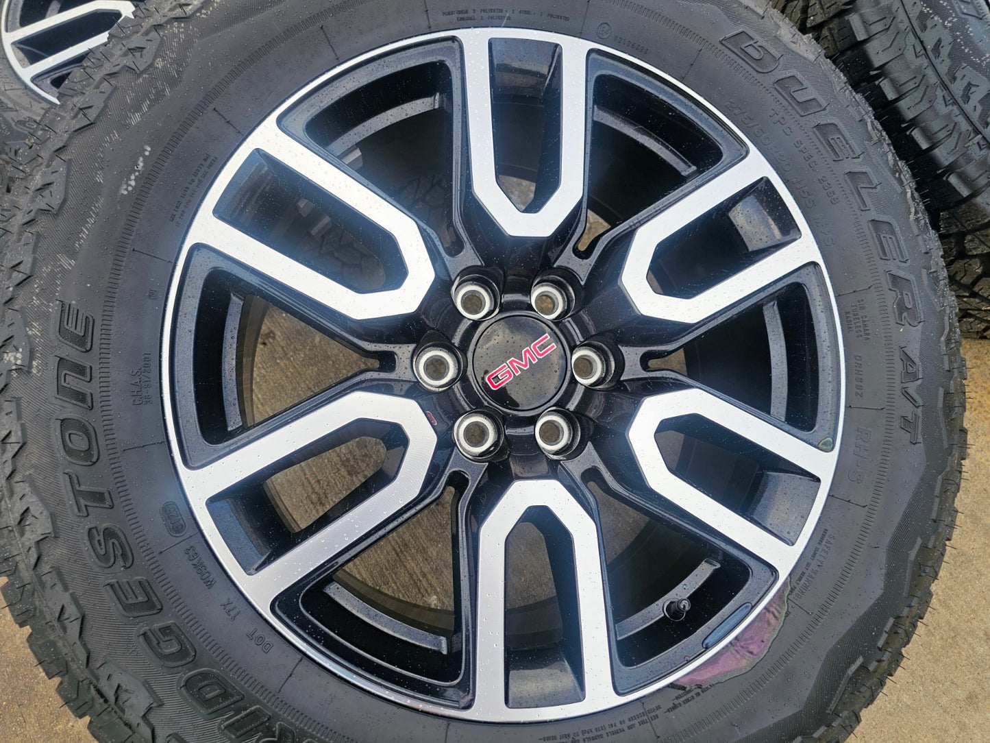 20" GMC Sierra Yukon AT4X Silverado OEM 5914 wheels rims BRIDGESTONE A/T SET NEW