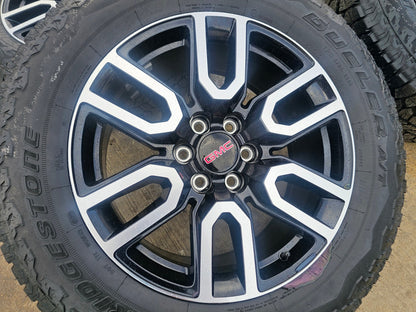 20" GMC Sierra Yukon AT4X Silverado OEM 5914 wheels rims BRIDGESTONE A/T SET NEW