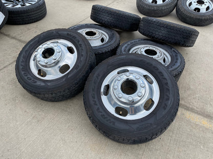 17" Ford F-350 Dually OEM 14077 14078 rims wheels 2023 2024 2025 GOODYEAR