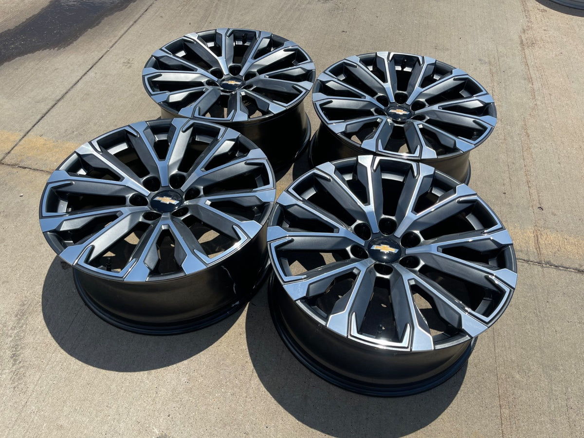22" Chevy Tahoe Silverado Suburban OEM wheels rims 2023 2024 2025 2026 2027 NEW
