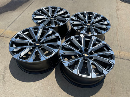 22" Chevy Tahoe Silverado Suburban OEM wheels rims 2023 2024 2025 2026 2027 NEW