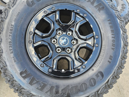 17" Ford Bronco SASQUATCH wheels rims BEADLOCK 10388 Ranger GOODYEAR M/T 35"