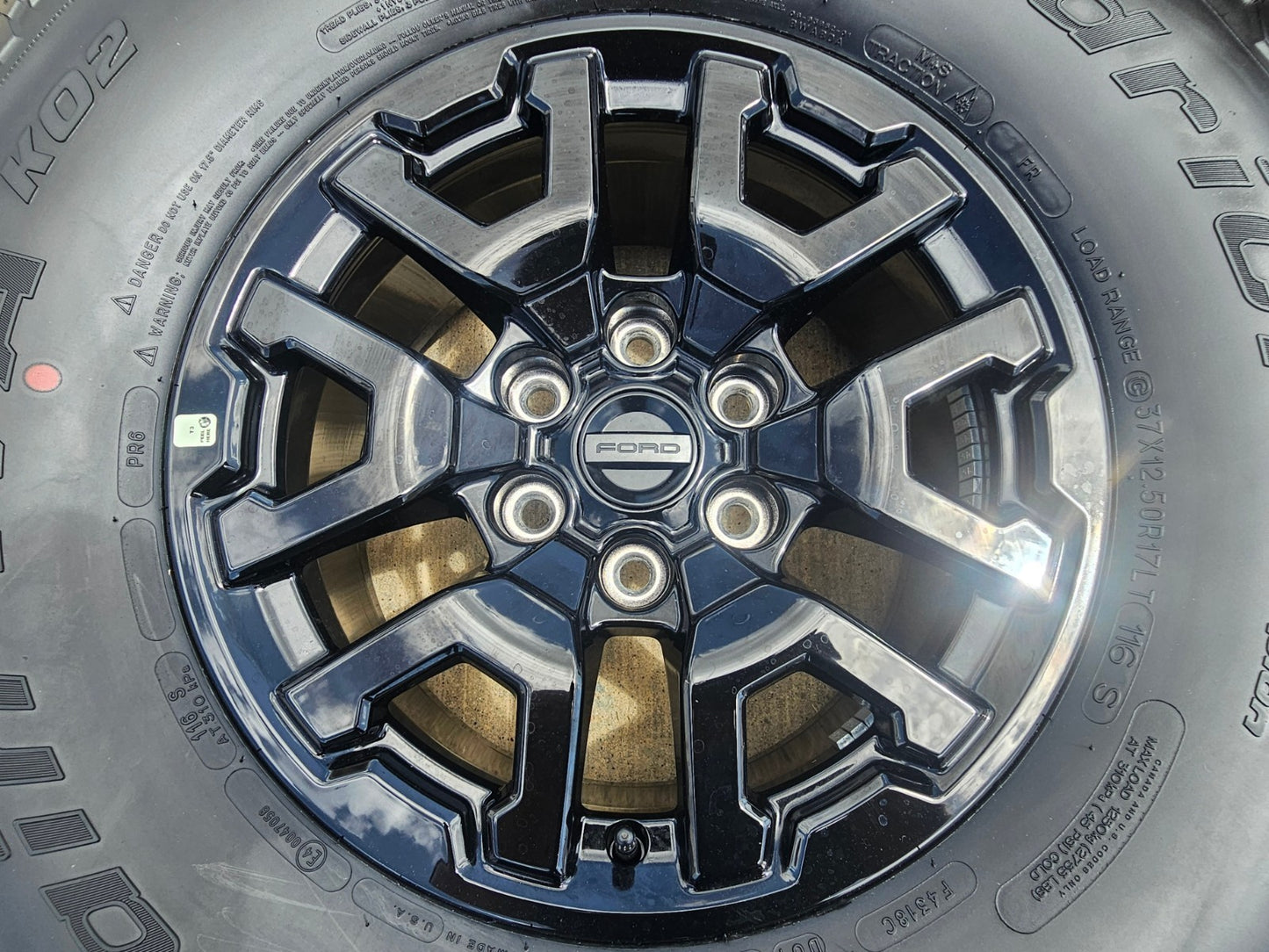 (5) 17" Ford F-150 Raptor Bronco OEM 10461 rims wheels SET BFG 2025 2026 BFG NEW