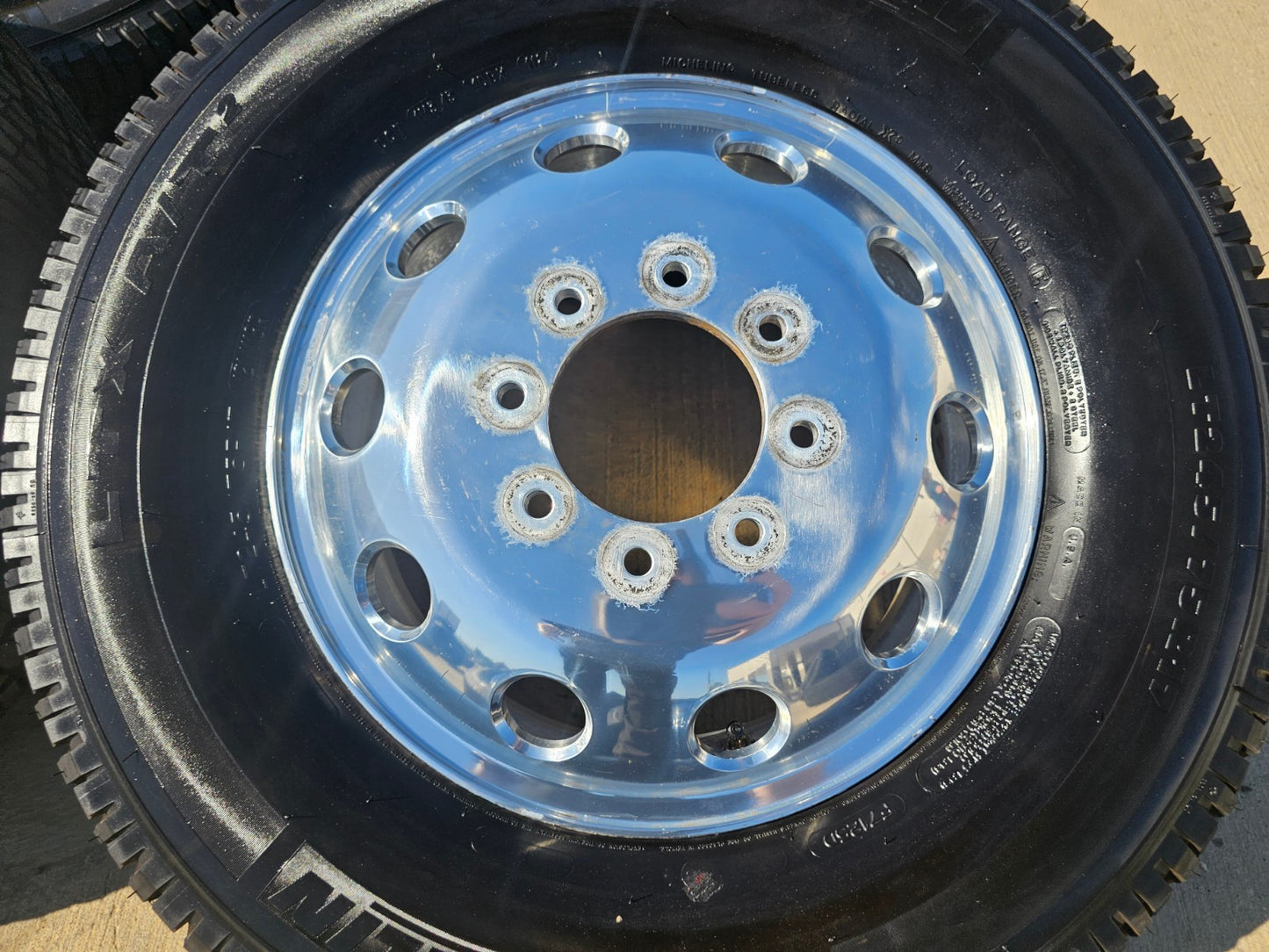 17" Dodge Ram 3500 DUALLY OEM wheel rim 2414 2415 ALCOA 8x165 SET MICHELIN