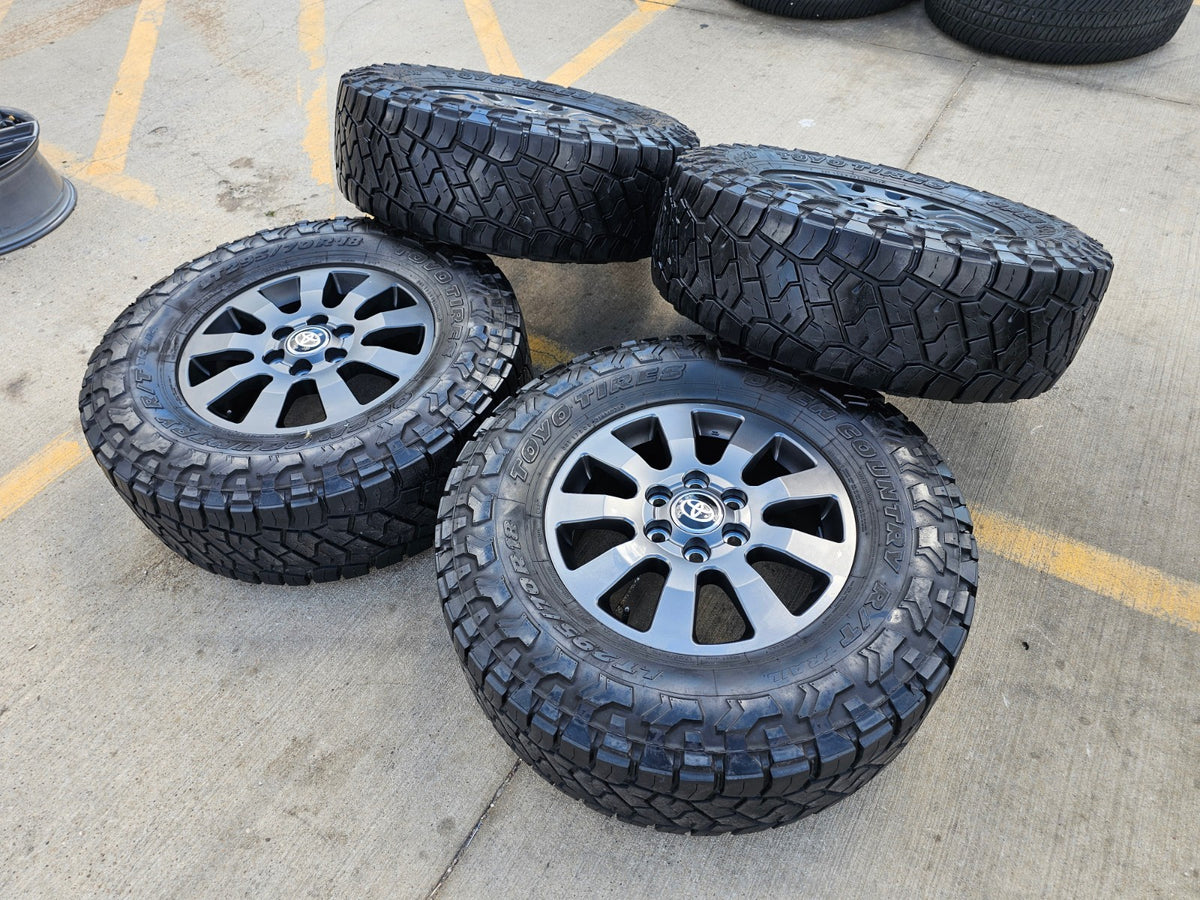 18" Toyota Land Cruiser OEM TRD wheels rims 95952 Tundra Sequoia TOYO R/T SET