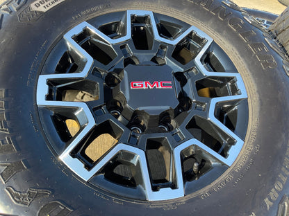 18" GMC Sierra AT4X Chevy Trail Boss 2500 OEM 14136 wheels rims GOODYEAR 35"