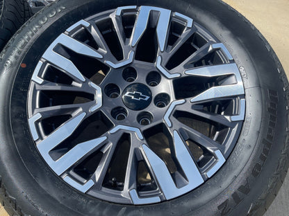 20" Chevy Silverado Z71 GMC Sierra Canyon OEM wheels rims 2025 2026 2027 SET NEW