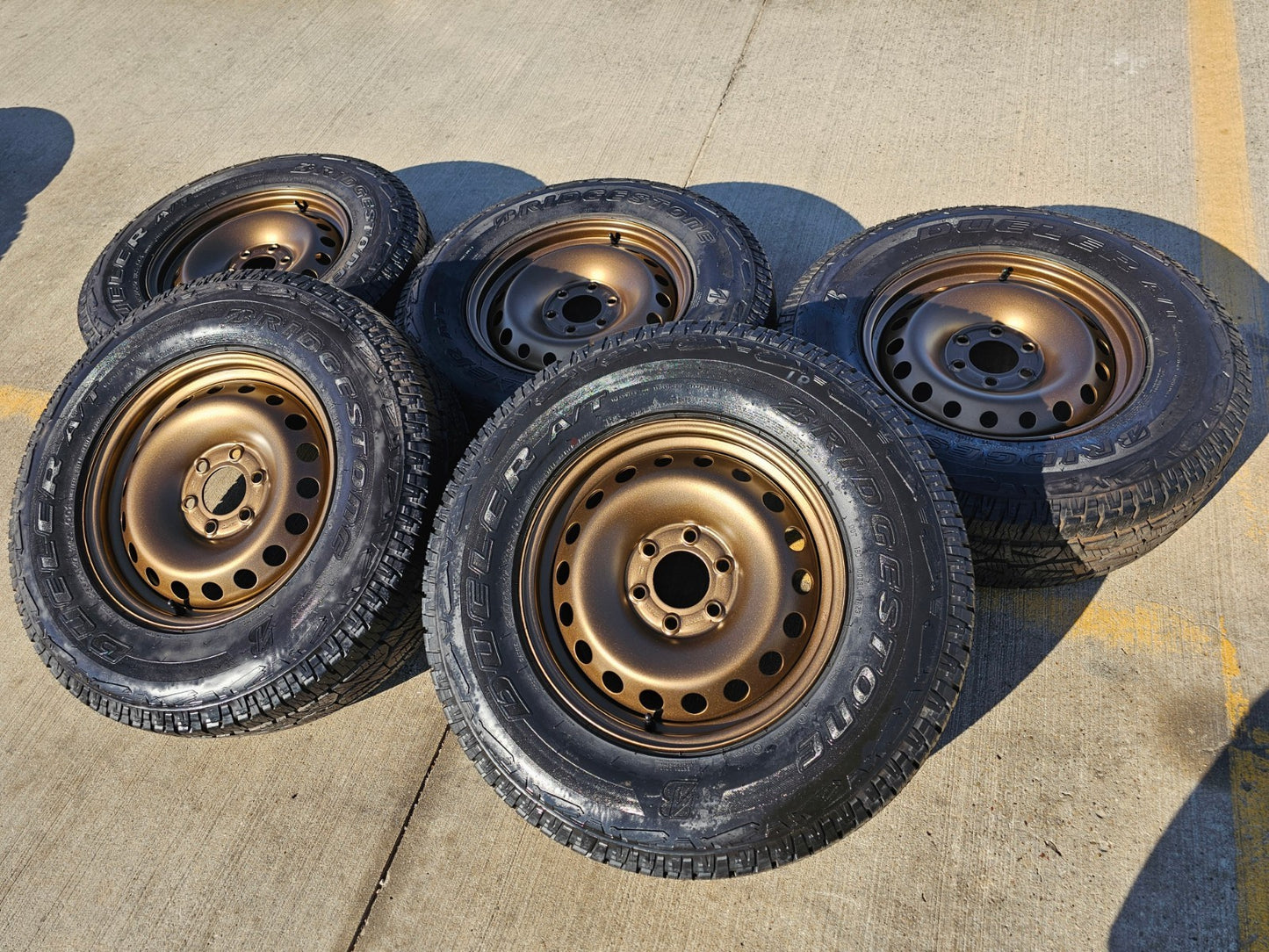 17" INEOS Grenadier OEM steel wheels rims BRONZE tires 2024 2025 2026 NEW