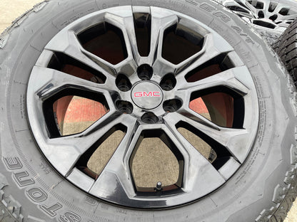20" Chevy Tahoe Silverado OEM 14090 95417 wheels rims tires BRIDGESTONE A/T NEW