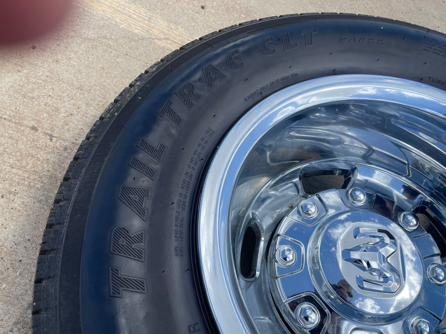 17" Dodge Ram 3500 Dually Laramie 8x200 wheels rims 2703 2704 OEM SET