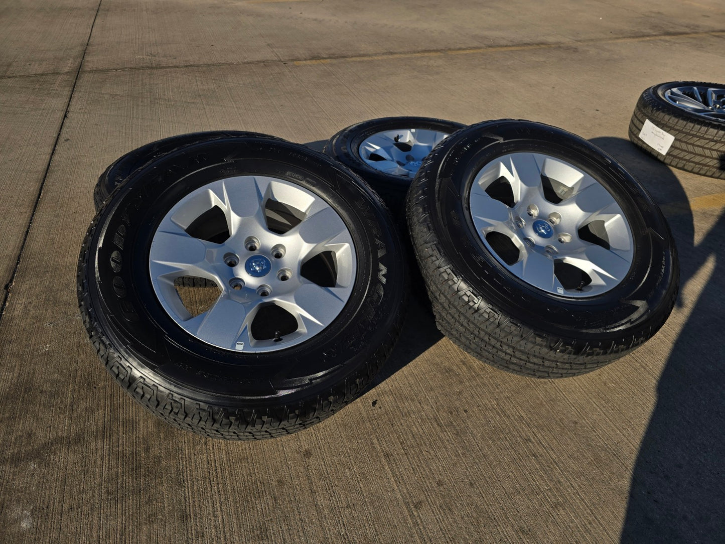 18" Ram 1500 OEM stock 2669 wheels rims 2021 2022 2023 2024 2025 2026 GOODYEAR