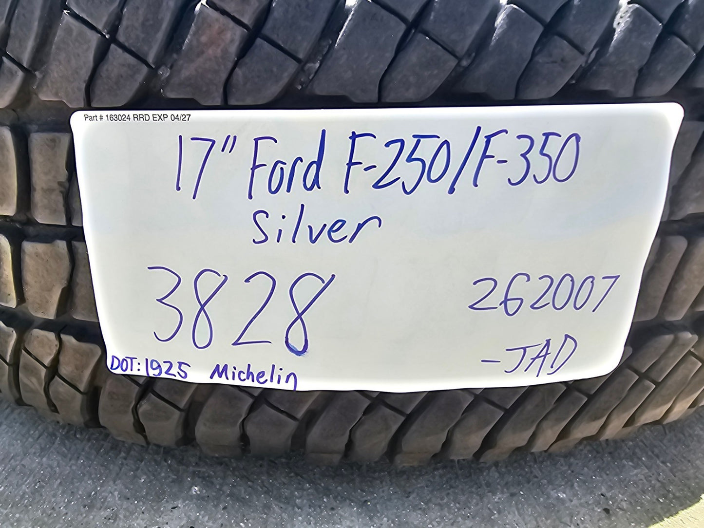 17" Ford F-250 F-350 OEM 3828 wheels rims SET 2024 2025 2026 MICHELIN A/T2 NEW