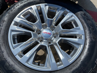 20" GMC Sierra Yukon Denali OEM 5917 wheels rims SET Chevy tires GOODYEAR