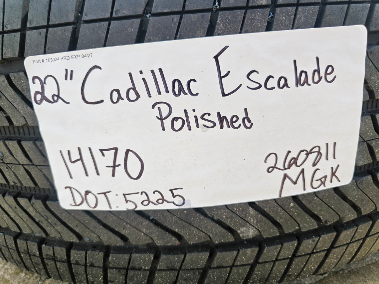 22" Cadillac Escalade PLATINUM OEM 14170 wheels rims GMC Sierra SET 2026 NEW