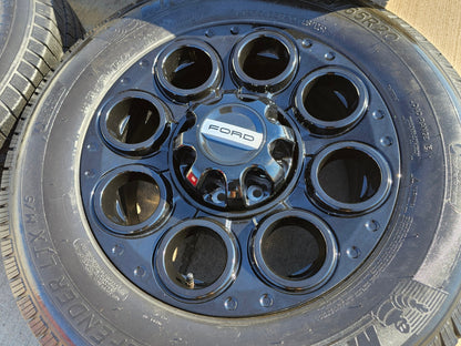 20" Ford F-250 F-350 OEM black TREMOR 10299 10484 wheels rims MICHELIN DEFENDER