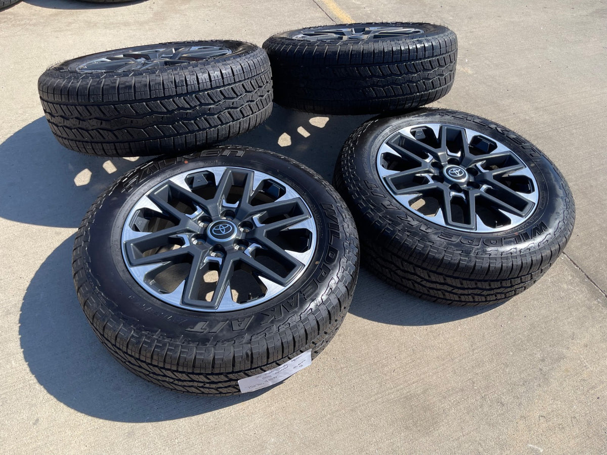 20" Toyota Tundra TRD wheels rims OEM 75276 95295 TSS Sequoia SET FALKEN A/T NEW