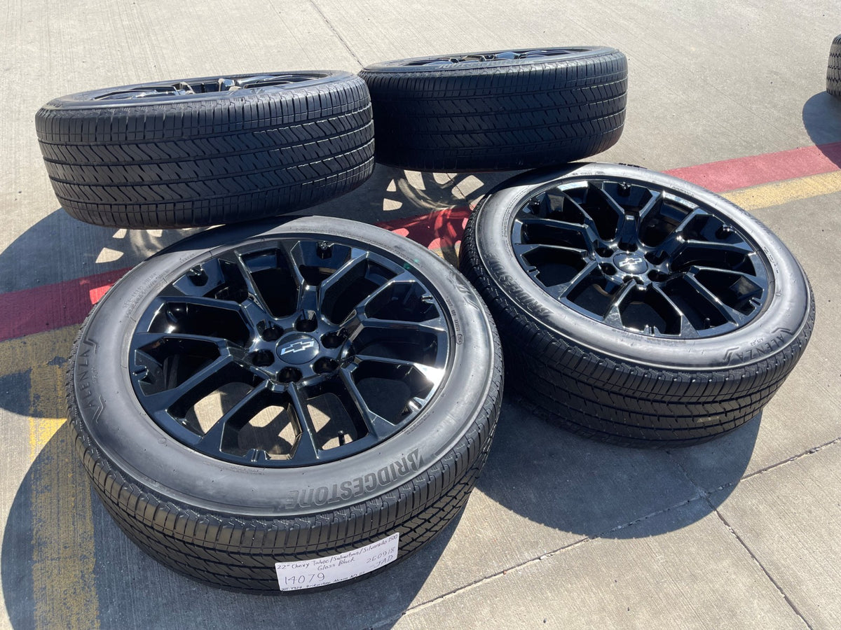 22" Chevy Tahoe Escalade GMC Yukon Sierra OEM 14079 wheels rims 2025 2026 SET