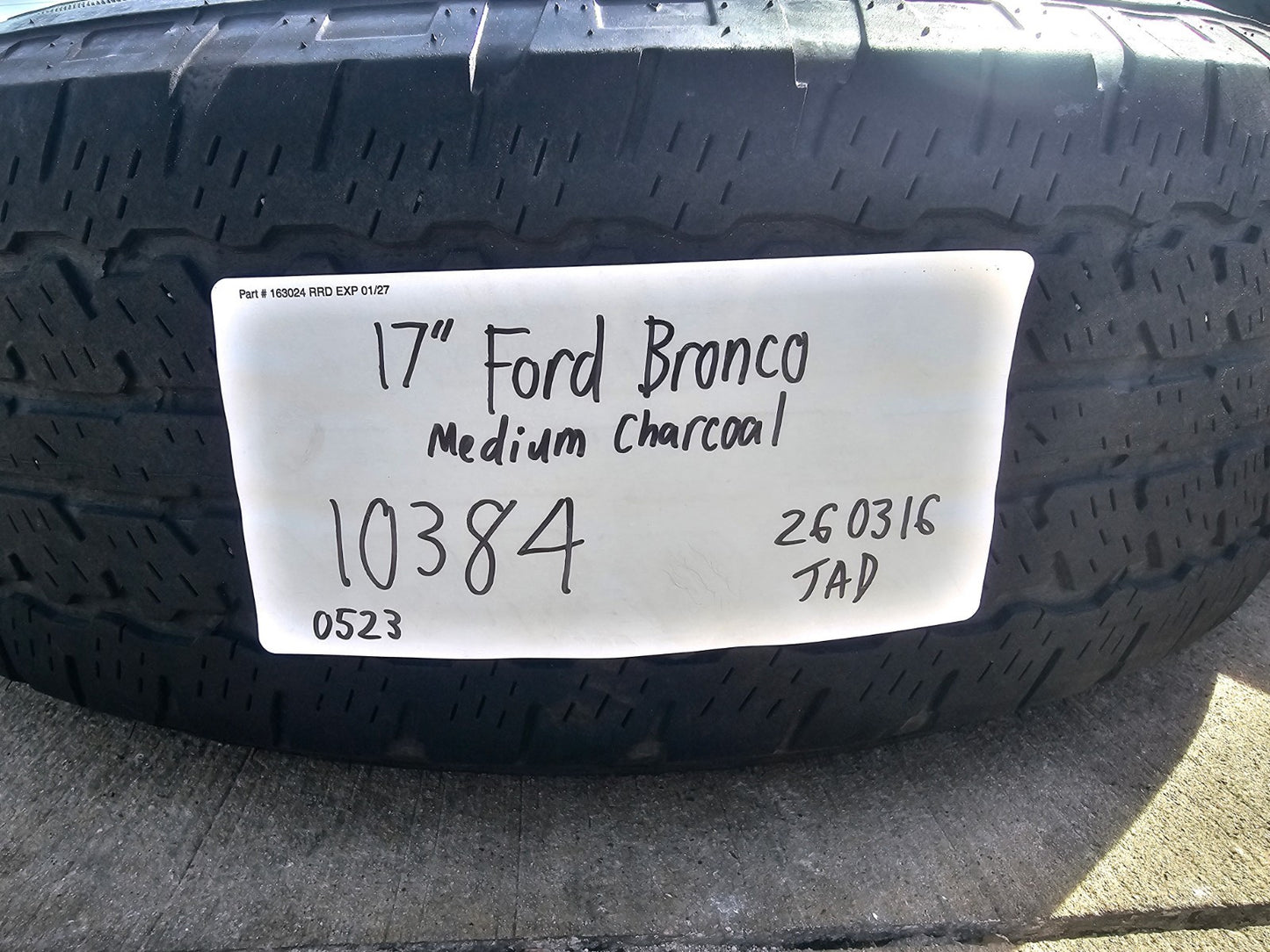 17" Ford Bronco Big Bend wheels rims 10384 OEM Ranger 2023 2024 2025 2026